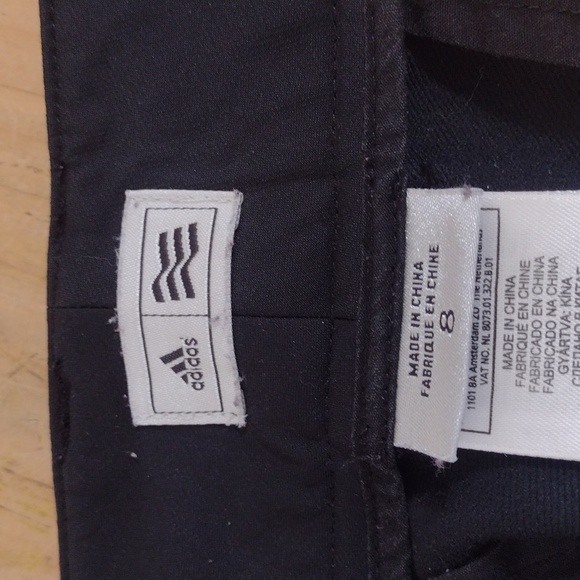 Adidas Black High Rise Straight Leg Athletic Pants Size 8 - Picture 7 of 11